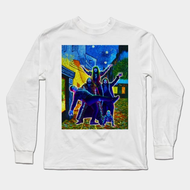 Vampire Van Gough Long Sleeve T-Shirt by Hidarsup Bahagiarsa